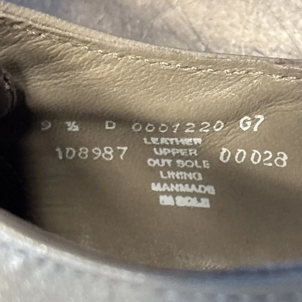 VTG Stacy Adams Madison Men's‎ Oxford Cap Toe Gray Dress Shoes Sz 9.5 D